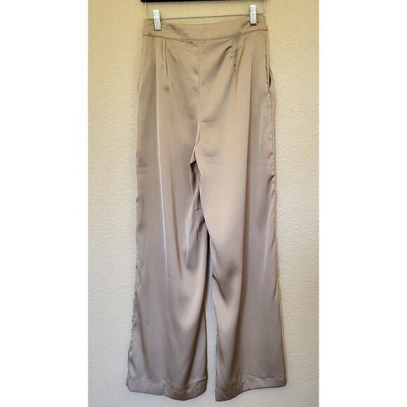 LBLC The Label Gia Wide Leg Pants Size 6 Style P15670LB Shiny Wedding Party - Picture 2 of 10